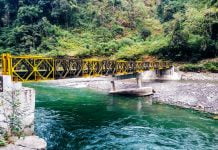 ေဆာက္လုပ္ၿပီး ၇ လေက်ာ္အၾကာတြင္ ပ်က္စီးသြားသည့္ လန္ဆယ္တံတား လန္ဆယ္ တံတား