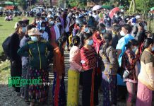 မြစ်ကြီးနားမြို့၊ အင်ဂျန်ဒုံ မြောက်ရပ်ကွက်မှ မိသားစု တစ်စု မဲပေးခွင့် ဆုံးရှုံးခဲ့ရ