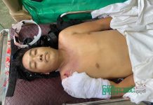 ဖားကန့်မြို့၌ သပိတ်စစ်ကြောင်းဖြိုခွင်းခံရသဖြင့် ပထမဆုံး အမျိုးသားတစ်ဦး ရင်ဘတ်ကျည်ဆံထိမှန် သေဆုံး။