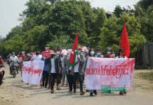 မြစ်ကြီးနားသပိတ်စစ်ကြောင်းများ ဆက်လက်ဆန္ဒထုတ်ဖော်