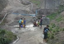 မြစ်ဆုံအထက် တီယန်ဇွပ်ကျေးရွာတွင် သုံးရေအတွက် အခက်ကြုံနေ တီယန်ဇွပ်ကျေးရွာ