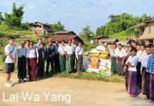 ကြွက်ဘေးကြောင့် ဒုက္ခရောက်နေသည့် အိမ်ခြေ တစ်ထောင်ကျော်ကို အခြေခံစားသောက်ကုန်များ ထပ်မံကူညီမည် ကြွက်ဘေးကြောင့် ဒုက္ခရောက်နေသည့် အိမ်ခြေ တစ်ထောင်ကျော်ကို ကချင်ရိုးရာယဉ်ကျေးမှုနဲ့ စာပေအဖွဲ့ချုပ် (JHG)ကနေ ထပ်မံကူညီ