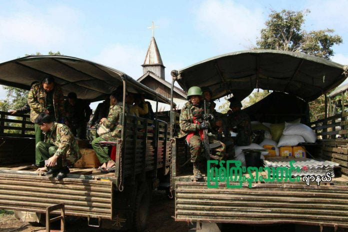 စစ်ကောင်စီ ယာဉ်တန်းကို KIA တိုက်ခိုက် ရှမ်းမြောက်မှာ တပ်ပြန်ဆုတ်နေတဲ့ စစ်ကောင်စီ ယာဉ်တန်းကို KIA စောင့်ကြိုတိုက်ခိုက်