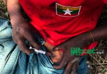 အာဏာသိမ်းမှု နောက်ကွယ်က ဆယ်ကျော်သက်အရွယ် မူးယစ်ကျေးကျွန် ဘဝများ မူးယစ်ဆေးသုံးစွဲနေသူတစ်ဉီး