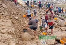 ရွှေအလွန်အကျွံ တူးဖော်နေကြသည့်အတွက် သဘာဝပတ်ဝန်းကျင် ထိခိုက်ပျက်စီးနေ