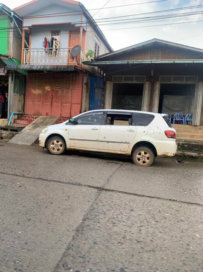 စစ်ကောင်စီရဲသားများ ပစ်ခတ်ခံရ