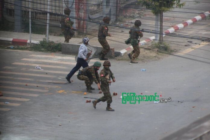 Myanmar military soldier