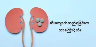 ဆီးကျောက်တည်ရခြင်းက ဘာကြောင့်လဲ။