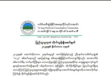 စ်ကောင်စီမှ လက်နက်ကြီး၊လေယာဉ်များဖြင့် ပစ်ခတ်တိုက်ခိုက်ခြင်းများ လုပ်ဆောင်နေခြင်းကြောင့် ပြည်သူများအနေဖြင့် ဗုံးခိုကျင်း ပြုလုပ်ထားကြရန် တအောင်းနိုင်ငံရေးအတိုင်ပင်ခံကော်မတီ (TPCC) ထုတ်ပြန်