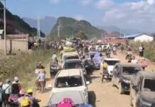 စစ်တပ်လေကြောင်းပစ်ခတ်မှုကြောင့် လောက်ကိုင်မှတိမ်းရှောင်လာသည့် ပြည်သူ ဆယ်ချီ သေဆုံး