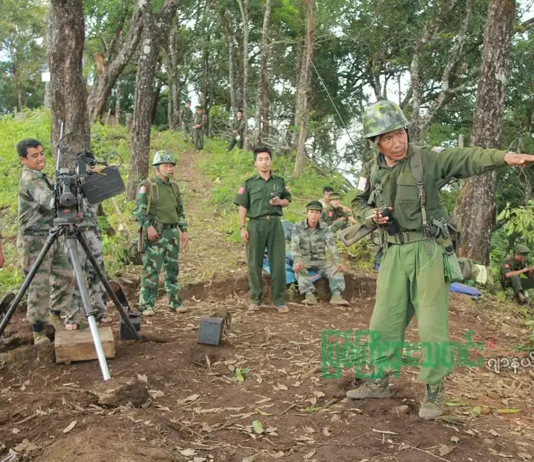 မြစ်ကြီးနား-ဖားကန့်လမ်း နန့်တိန်းကျေးရွာက စစ်ကောင်စီစခန်းကို KIA ပူးပေါင်းတပ် တိုက်ခိုက်နေ