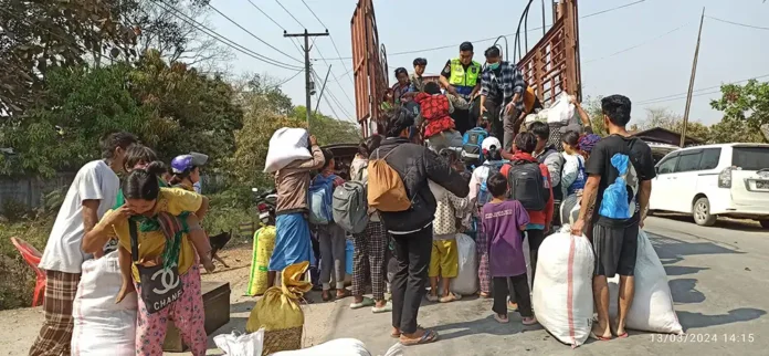 ဝိုင်းမော် အောင်မြေ ၁ ကျေးရွာစစ်ရှောင်များ