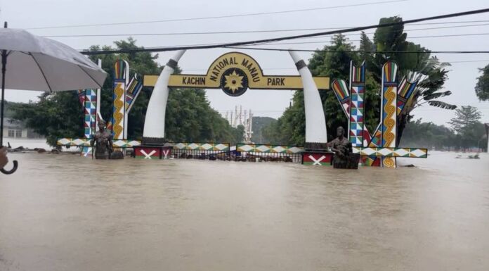 မြစ်ကြီးနား ရေကြီးရေလျှံ