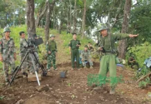 ဗန်းမော်နဲ့ မံစီမြို့ မှာ နေရာအနှံ့ တိုက်ပွဲဖြစ်ပွားနေတယ်လို့ ဗိုလ်မှူးကြီးနော်ဘူပြော