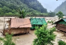 ရေဘေးကြောင့် ရွှေ့ပြောင်းခဲ့ရတဲ့ ထလာထုဒေသခံတွေ စားဝတ်နေရေး အခက်ကြုံ
