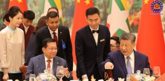 မြန်မာက အဓိကစီမံကိန်းတွေကို မြှင့်တင်ဆောင်ရွက်ဖို့နဲ့ ငြိမ်းချမ်းရေးဖော်ဆောင်ဖို့ ရှီကျင့်ဖျင်ပြော