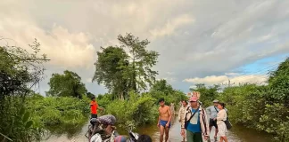 ကာမိုင်း- မဂေါင်းတောင်ကျေးရွာကြား ရေကြီးနေပြီး သွားလာရေး အခက်ကြုံ