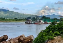 ရွှေကူအထက် မြစ်ကျဉ်းမရောက်မီ ဇင်ဘုံရွာအနီး တိုက်ပွဲပြင်းထန်နေ