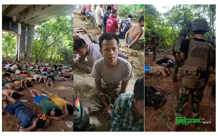 စစ်အုပ်စုသင်္ဘောပေါ်ကနေ KIA ဖမ်းမိတဲ့ စစ်သုံ့ပန်း