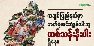ကချင်ပြည်နယ်မှာ ဘက်စုံဆင်းရဲနွမ်းပါးသူ တစ်သန်းနီးပါးရှိနေ